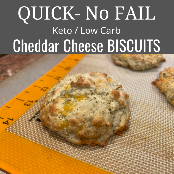 Keto : Low Carb Cheddar Cheese Biscuits