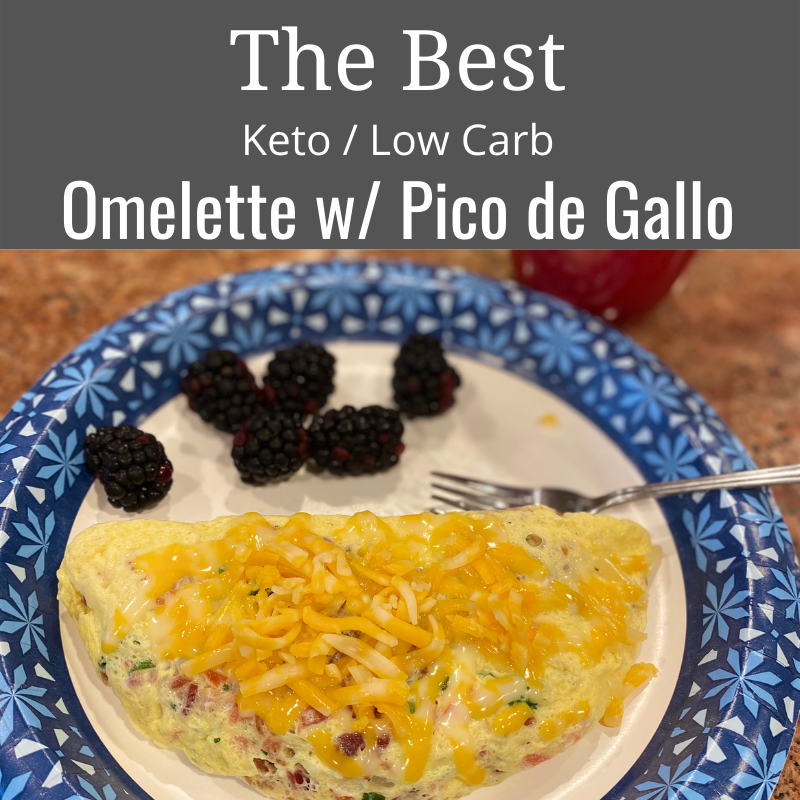 Keto Omelette Pico de Gallo