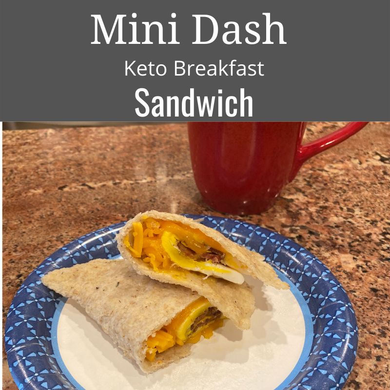 Mini Dash Keto Breakfast Sandwich