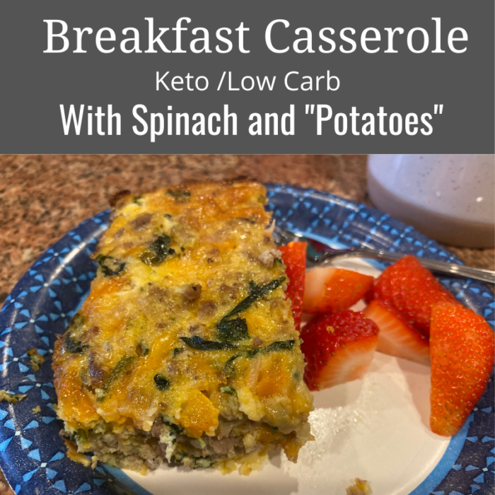 Best Breakfast Casserole with Spinach and Potatoes